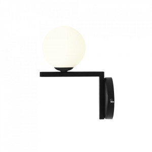 Aplica neagra/alba din metal Zac Up Quiet Object