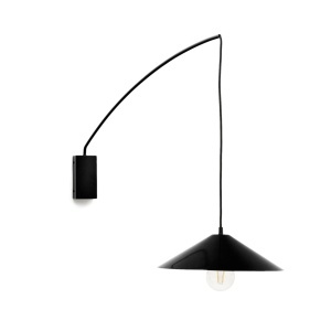 Aplica neagra din metal Kally Kave Home