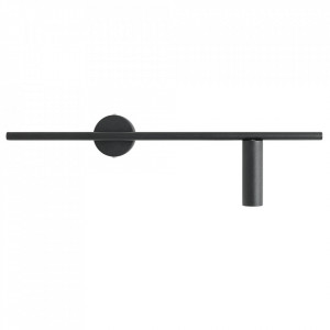 Aplica neagra din metal Trevo Right Quiet Object