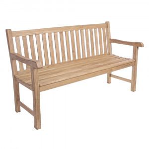 Banca exterior maro din lemn 150 cm Linda Bizzotto