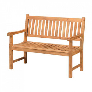 Banca pentru exterior maro din lemn de tec 123 cm Comfort Exotan
