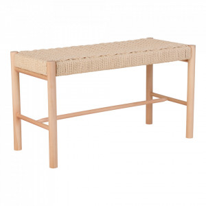Bancheta din lemn maro 80 cm Abano House Nordic