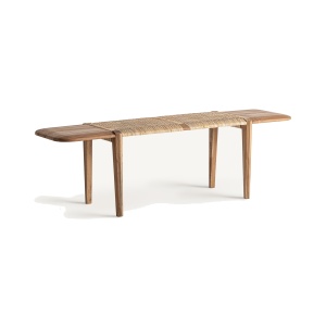 Bancheta maro din lemn 150 cm Hallen Vical Home