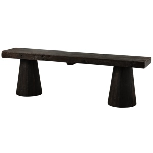 Bancheta maro inchis din lemn 150 cm Clyde Woood