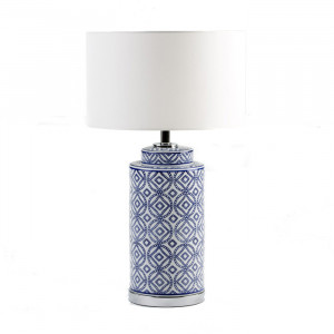 Baza pentru veioza albastra din ceramica 51 cm Jay Thai Natura