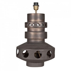 Baza pentru veioza maro bronz din ceramica cu 2 becuri 56 cm Unfo Versmissen