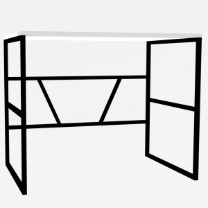 Birou alb 74x90 cm Monea The Home Collection