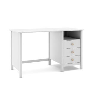 Birou alb din lemn 54x120 cm Max The Home Collection