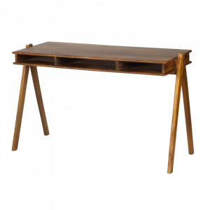 Birou maro din lemn 50x120 cm Compartment Woood