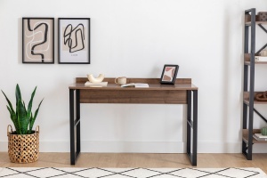 Birou maro/negru din metal 60x112 cm Rana The Home Collection
