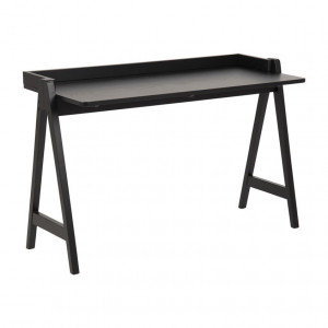 Birou negru din lemn 52x127 cm Miso Matt Quiet Object