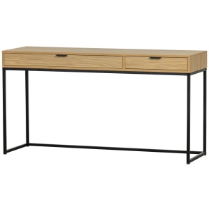 Birou negru/maro 44x140 cm Silas Woood