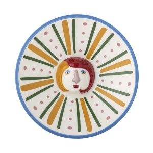 Bol decorativ multicolor din ceramica 27 cm Conneli Bloomingville