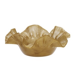 Bol maro caramel din sticla 28 cm Alejandra Madam Stoltz