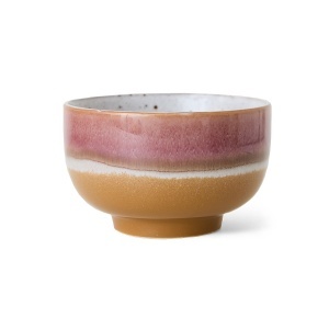 Bol multicolor din ceramica 14 cm 70s Prairie HKliving