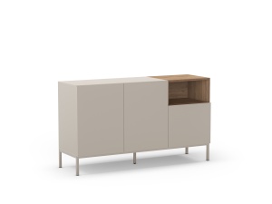 Bufet inferior crem din metal 140 cm Cailin The Home Collection