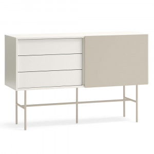 Bufet inferior crem din metal 140 cm Nube Teulat
