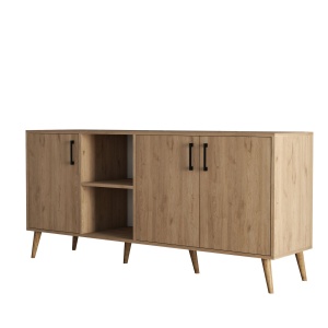 Bufet inferior din lemn maro 180 cm Exxen The Home Collection