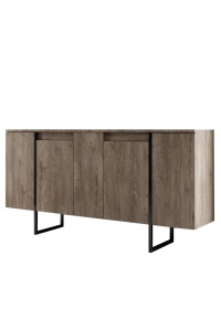 Bufet inferior maro/negru 160 cm Luxe The Home Collection