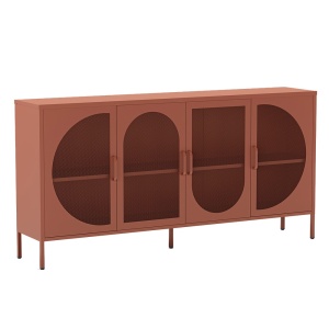 Bufet inferior maro teracota din metal 160 cm Tayra Quiet Object