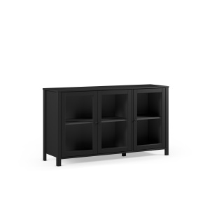 Bufet inferior negru din lemn 80 cm Alessandra The Home Collection