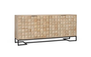 Bufet inferior negru/maro din lemn 180 cm Vertex Giner y Colomer