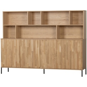 Bufet maro din lemn 150 cm Gravure Woood