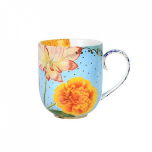 Cana multicolora din ceramica 325 ml Royal Flowers Pip Studio