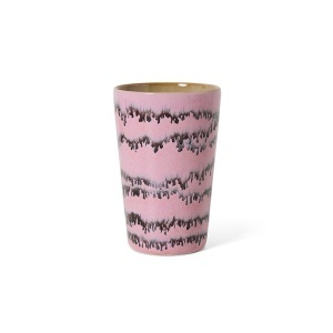 Cana multicolora din ceramica 460 ml 70s Bubble HKliving