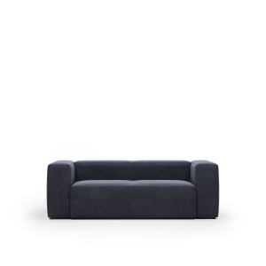 Canapea albastra din textil pentru 2 persoane Blok FR Kave Home