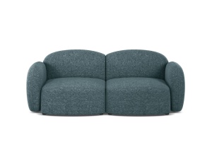Canapea albastru deschis din textil pentru 2 persoane Blair Eden Micadoni