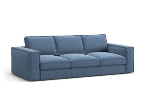 Canapea albastru inchis din textil pentru 4 persoane Pola Micadoni