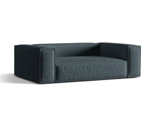 Canapea albastru petrol din textil pentru 3 persoane Nuria Structural Micadoni