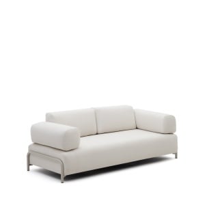 Canapea bej din textil pentru 3 persoane Compo Kave Home