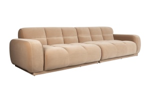 Canapea bej din textil pentru 4.5 persoane Hazel Zuiver
