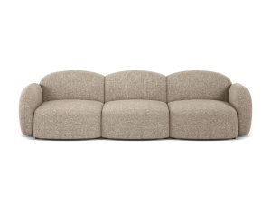 Canapea bej inchis din textil pentru 3 persoane Blair Eden Micadoni