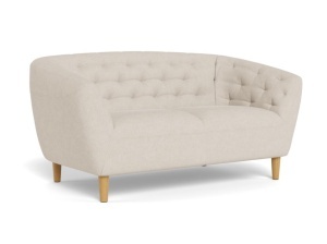 Canapea bej/maro din textil pentru 2 persoane Ria Quiet Object