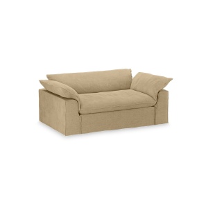 Canapea crem din catifea 204 cm Nomad Royal HKliving