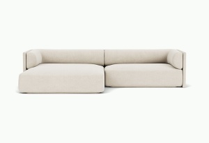 Canapea cu colt bej din textil 306 cm Bolster Left Soil natural - 01 FEST