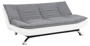 Canapea extensibila gri din textil 196 cm Faith Porter Quiet Object