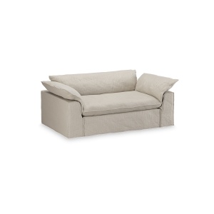 Canapea ivorie din textil 204 cm Nomad Pure HKliving