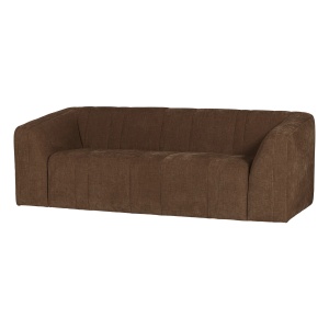 Canapea maro deschis din textil pentru 2 persoane Omaire Woood