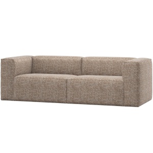 Canapea maro deschis din textil pentru 5 persoane Bean Woood