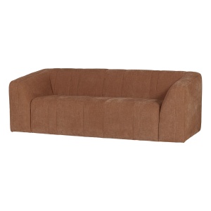 Canapea maro ruginiu din textil pentru 2 persoane Omaire Woood