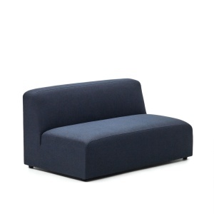 Canapea modulara albastra din textil pentru 2 persoane Neom Kave Home