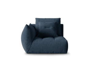 Canapea modulara albastru navy din textil pentru 1 persoana Bloom Wind Left Micadoni