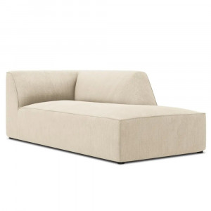 Canapea modulara bej deschis din textil pentru 2 persoane Ruby Corduroy L Right Micadoni