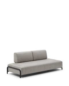 Canapea modulara bej din textil pentru 3 persoane Compo Module Kave Home