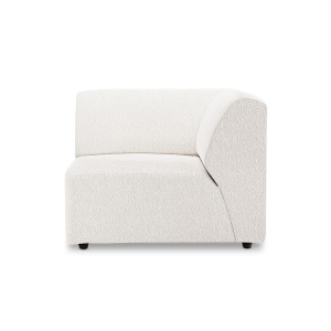 Canapea modulara crem din textil 94 cm Jax Right Boucle HKliving