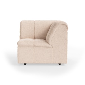 Canapea modulara grej din textil 98 cm Wave Boucle Corner HKliving